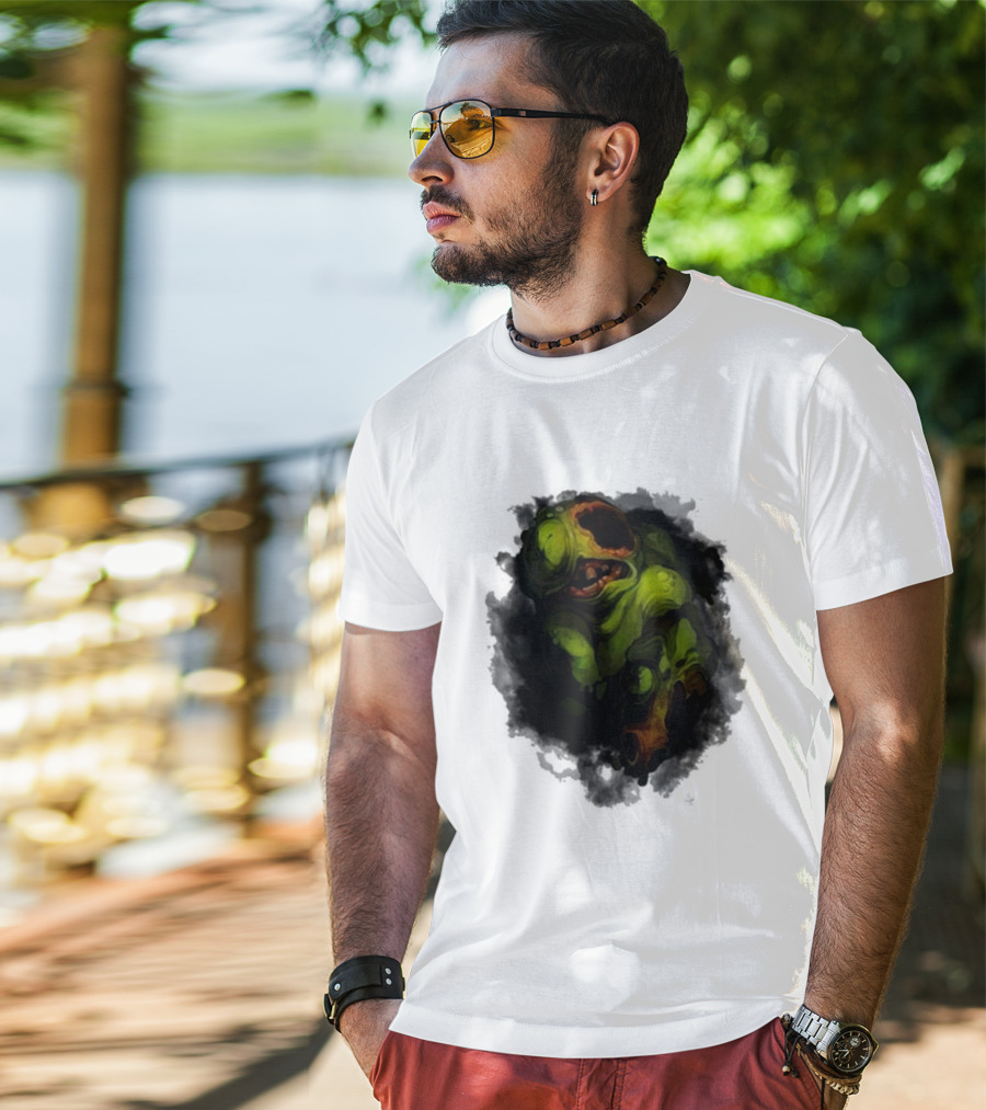 Binding Of Isaac Four Souls Pestilence Creepy Green Monster Card T-Shirt