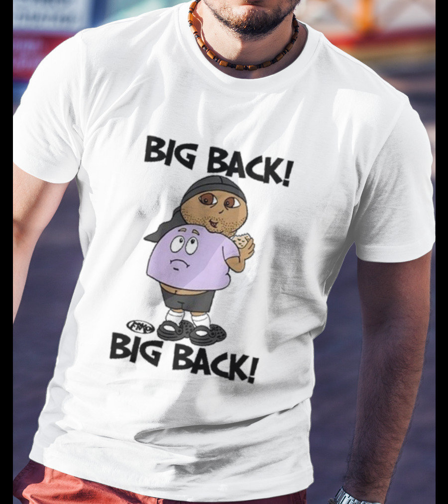 Frk Opestcontrol Store Big Back Big Back Character Eating Cookie T-Shirt