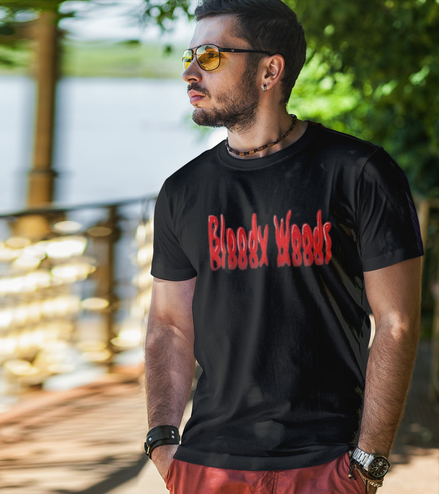 Are You Garbage Podcast - Bloody Woods Reflections T-Shirt