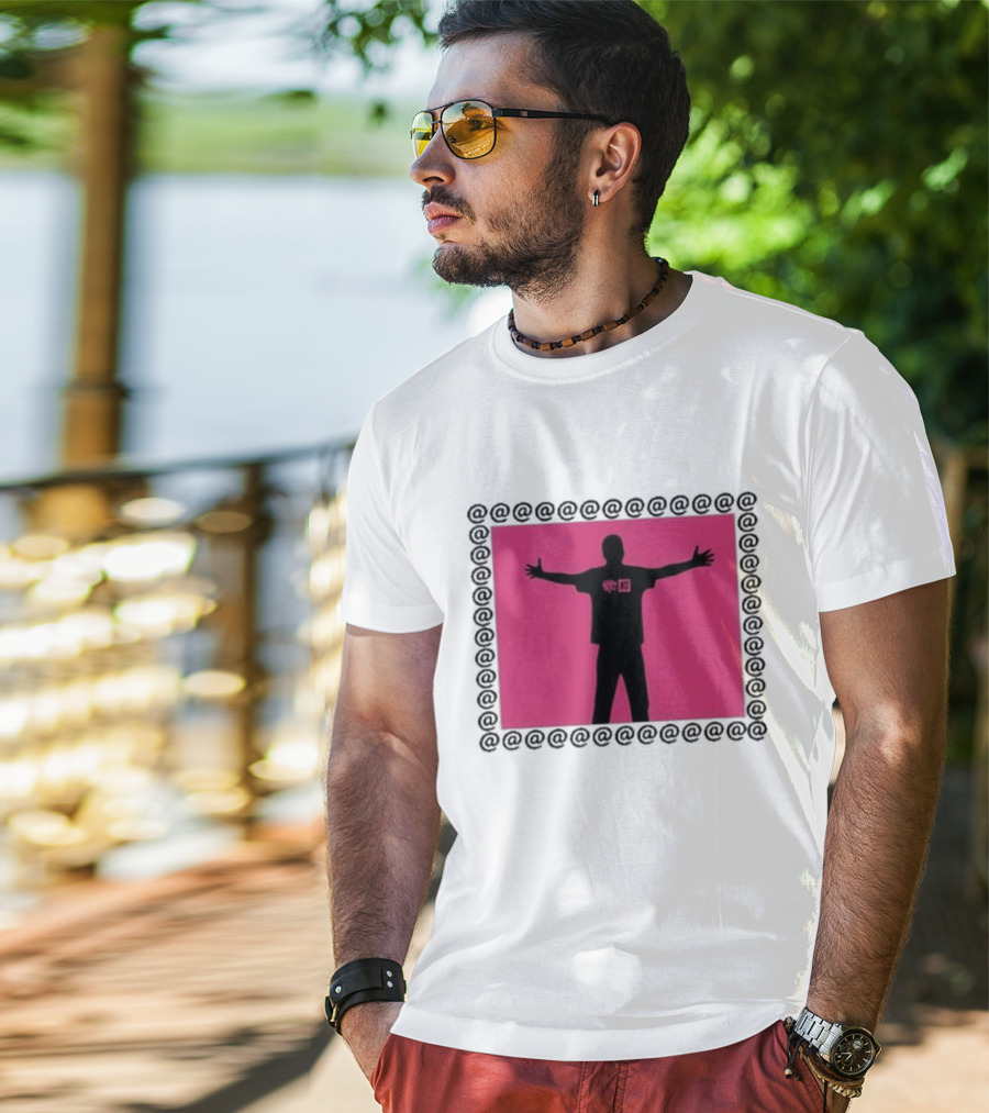 Always X NTS Core White Silhouette Logo Pink Frame T-Shirt