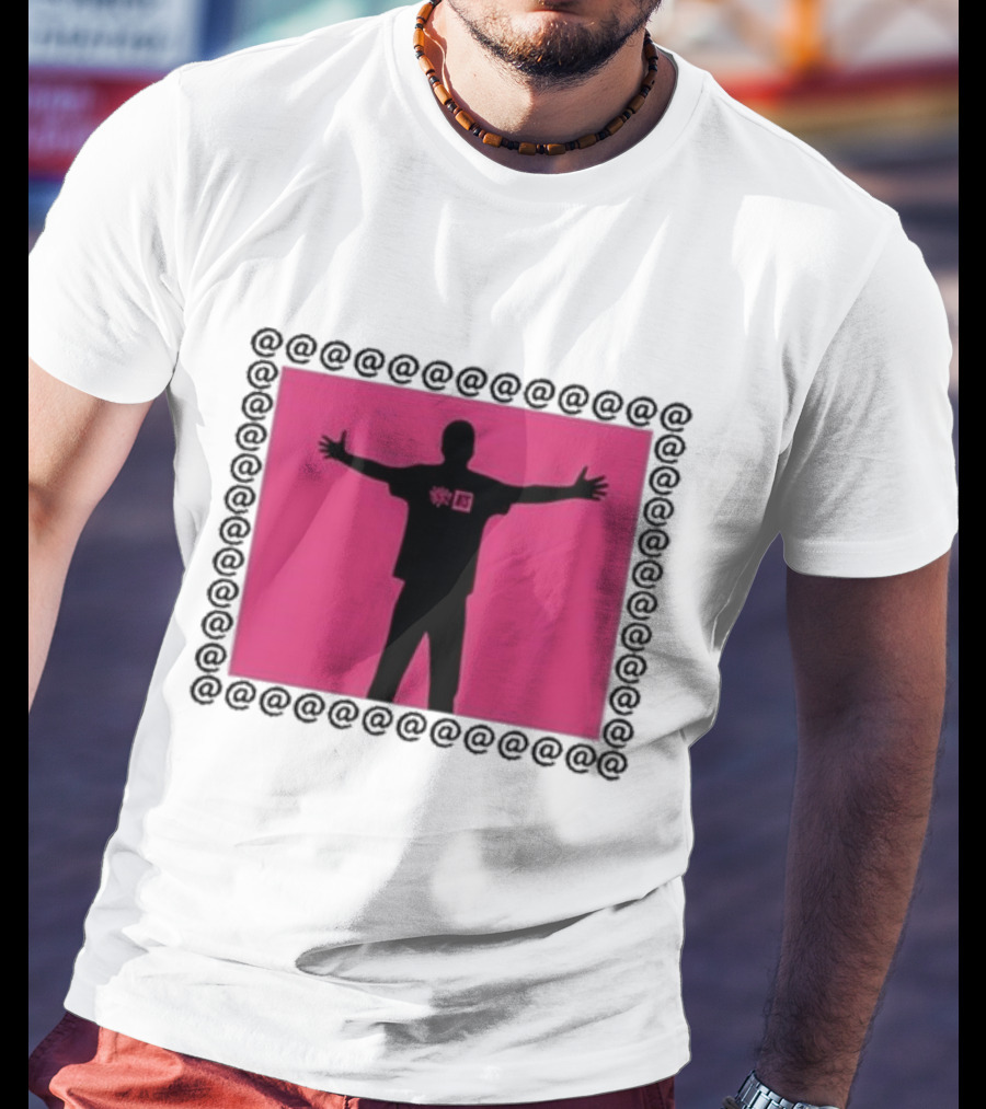 Always X NTS Core White Silhouette Logo Pink Frame T-Shirt