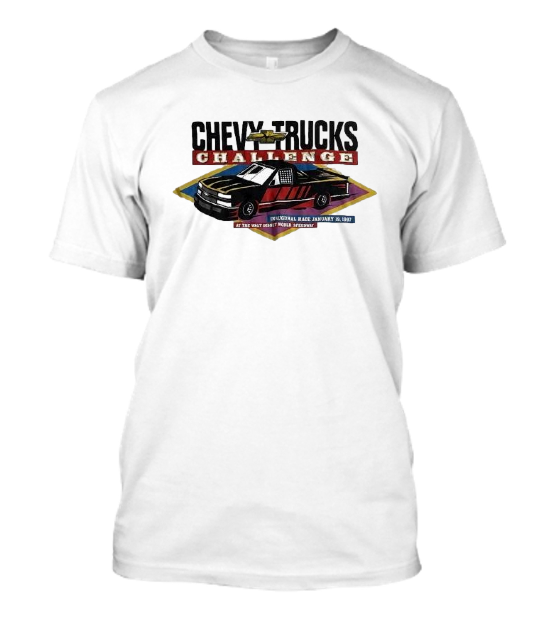 Chevy Trucks Challenge Inaugural Race January 19, 1997 At The Walt Disney World Speedway T-Shirt