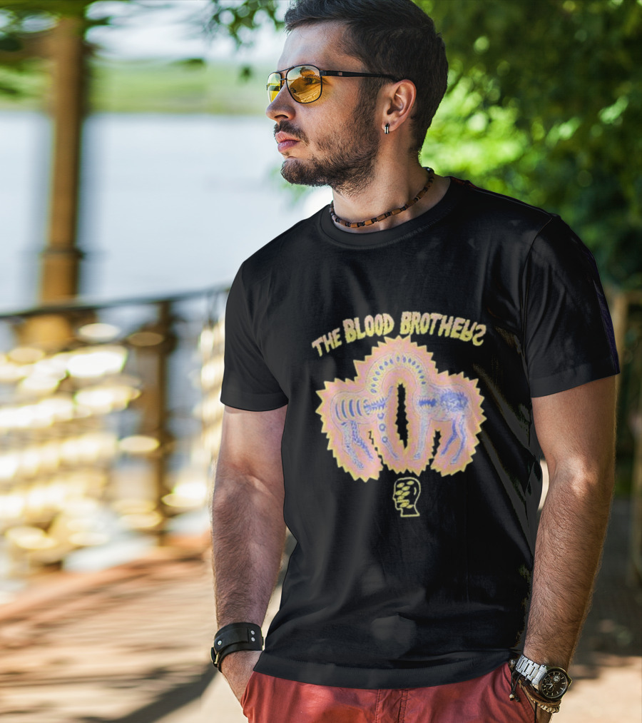 The Blood Brothers Brain Dead Collaboration Psychedelic T-Shirt