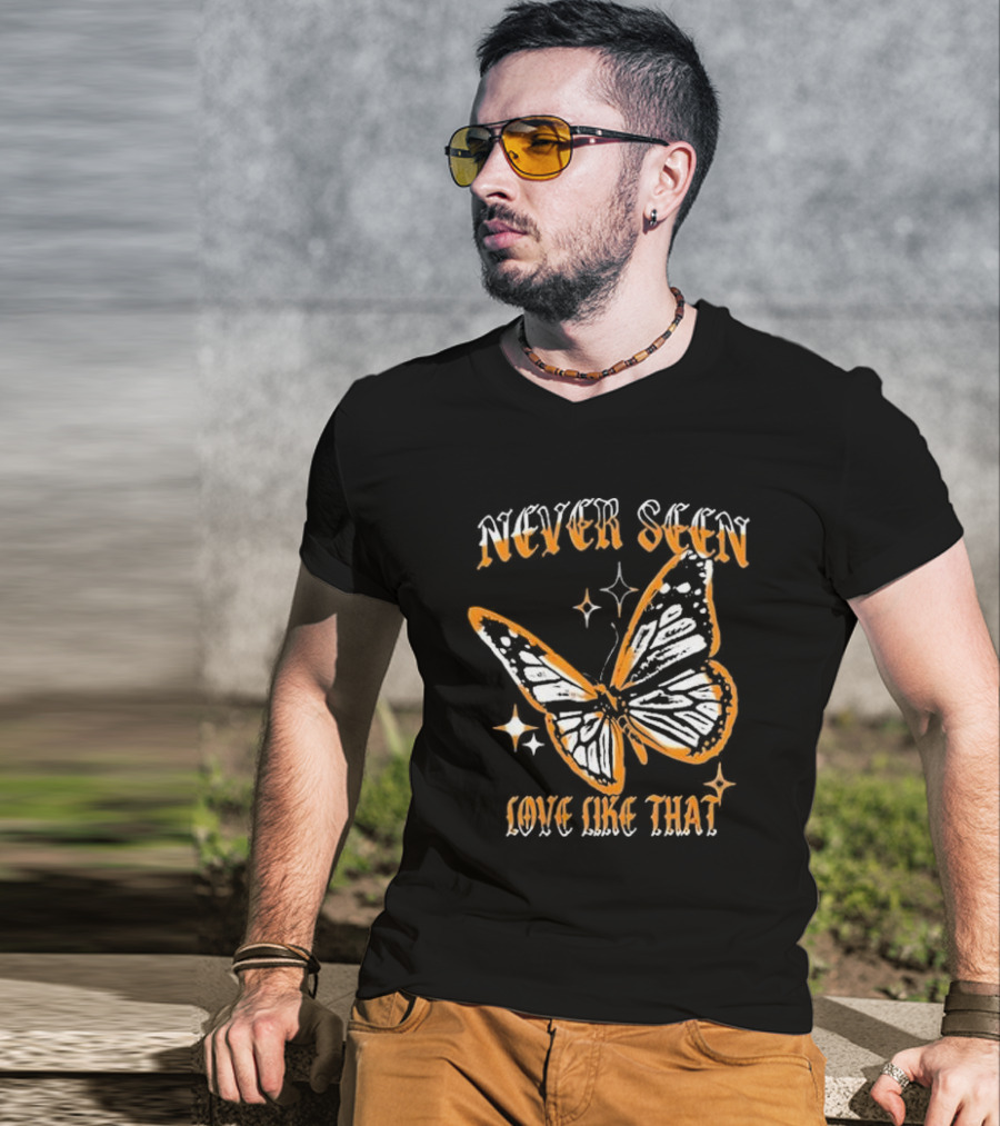 Jon Keith Never Seen Love Like That Butterfly T-Shirt