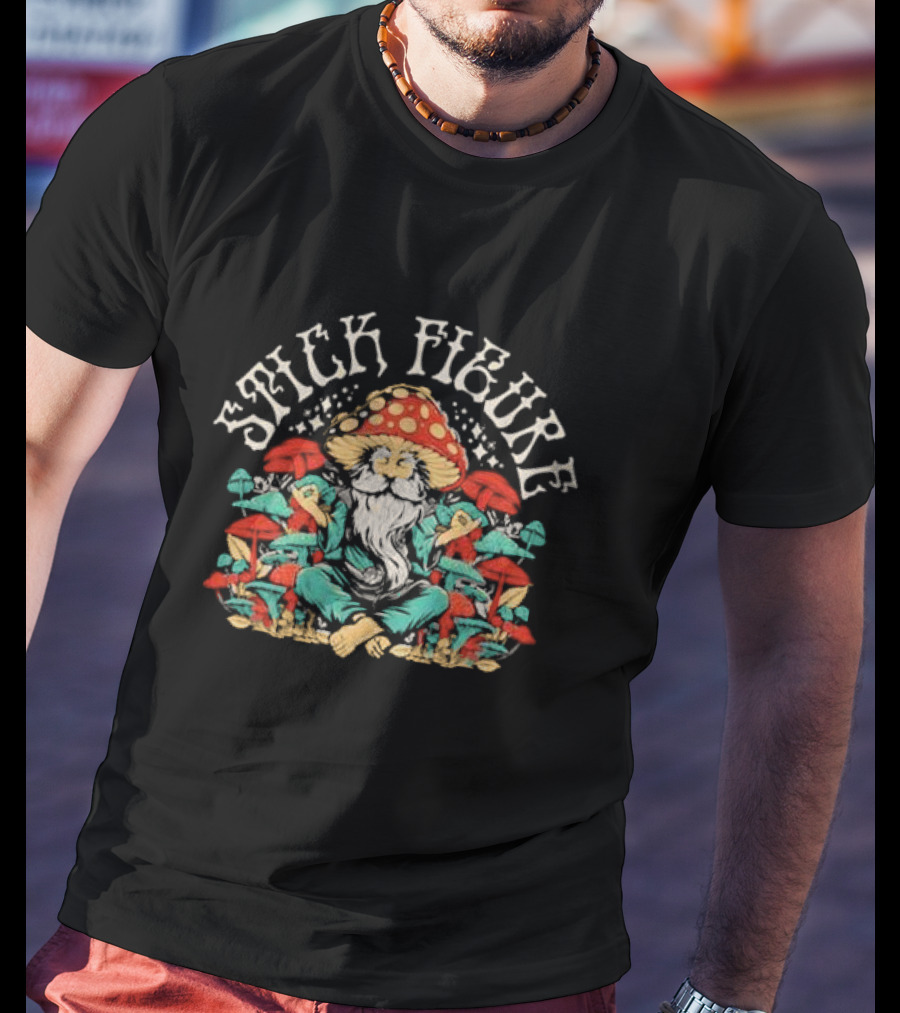 Stick Figure Life’s A Trip Gnome With Psychedelic Mushrooms T-Shirt