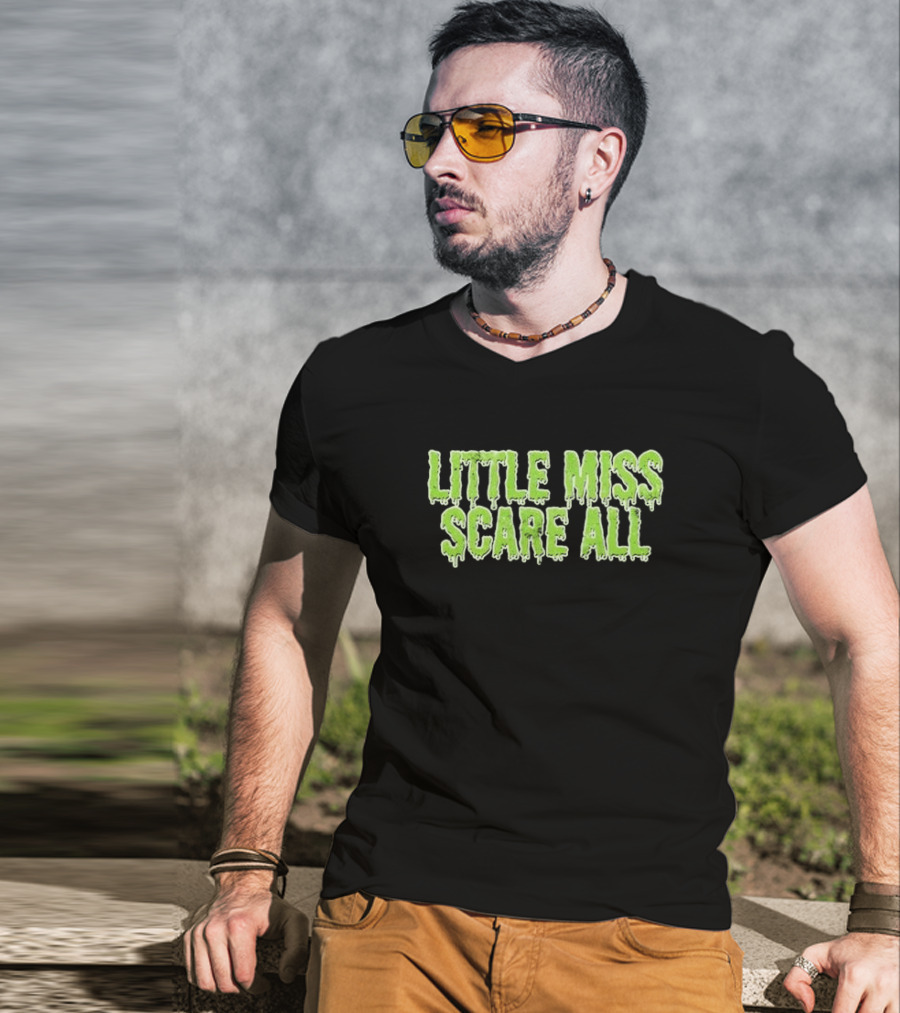 Type O Negative Little Miss Scare All Dripping Green Text T-Shirt