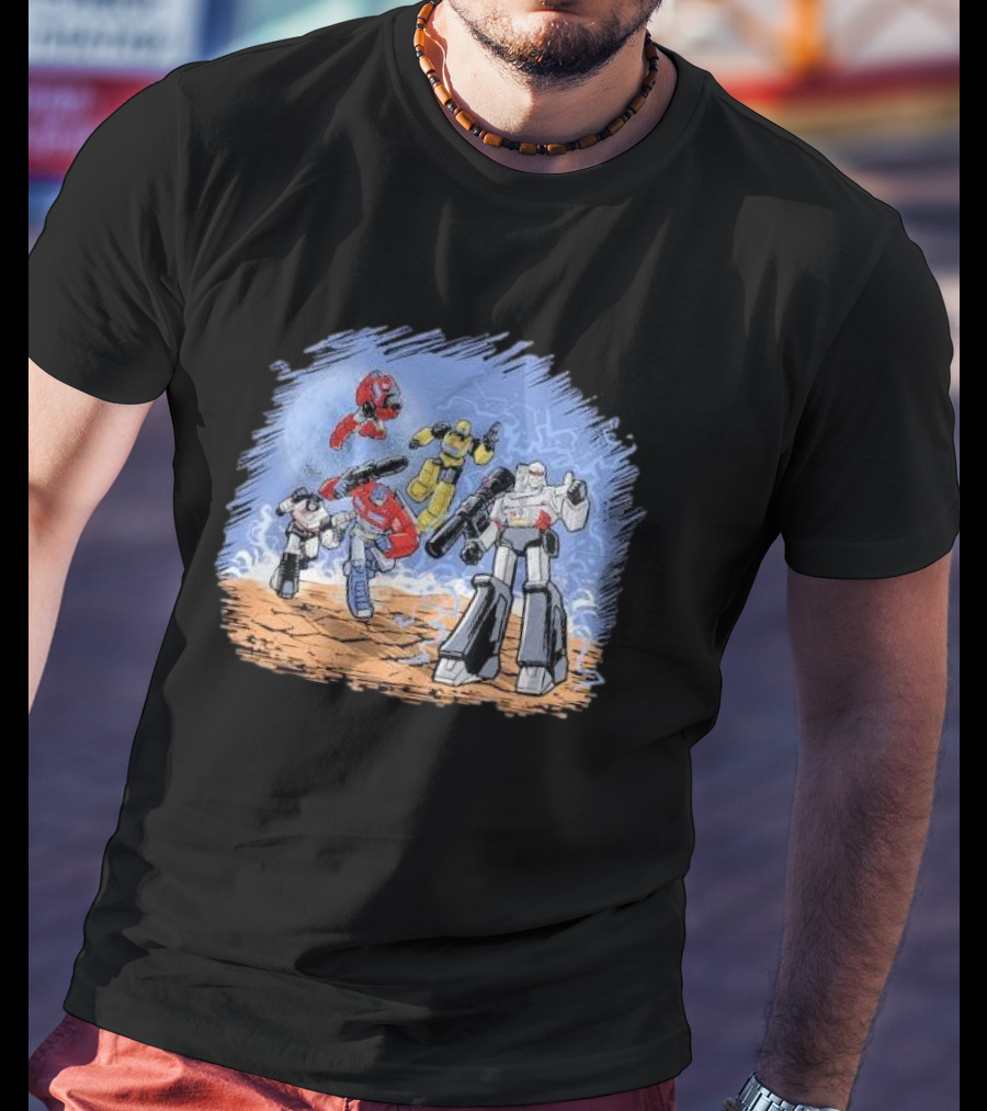 Zascanauta Bots Comic Book Style Animation Cover T-Shirt