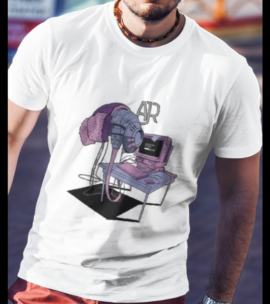 AJR Loading Songs Concert Retro Computer Setup T-Shirt