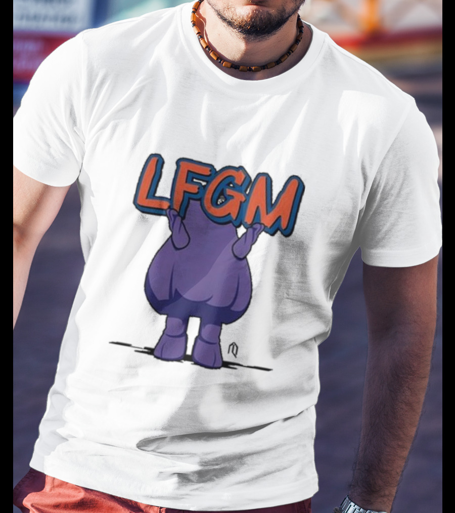 Athlete Logos LFGM Grimace Character T-Shirt
