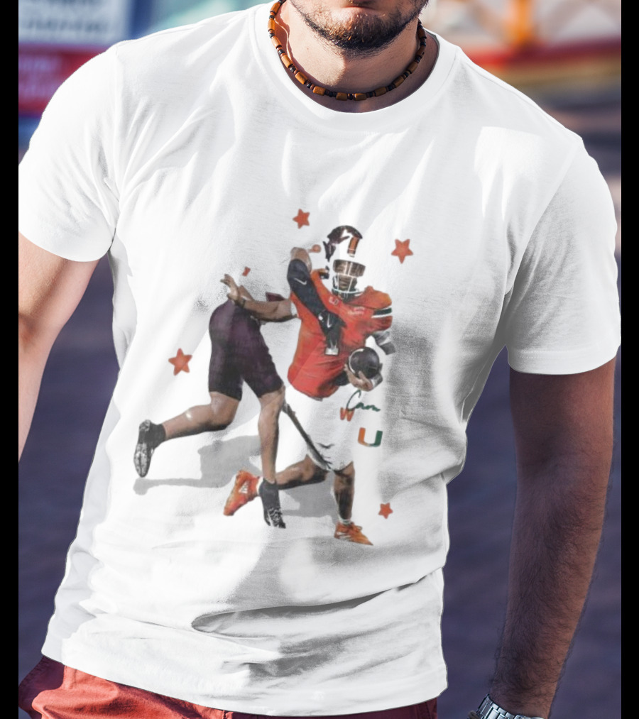 Gamechanger Shedeur Cam Ward Signature Football Play With Stars T-Shirt