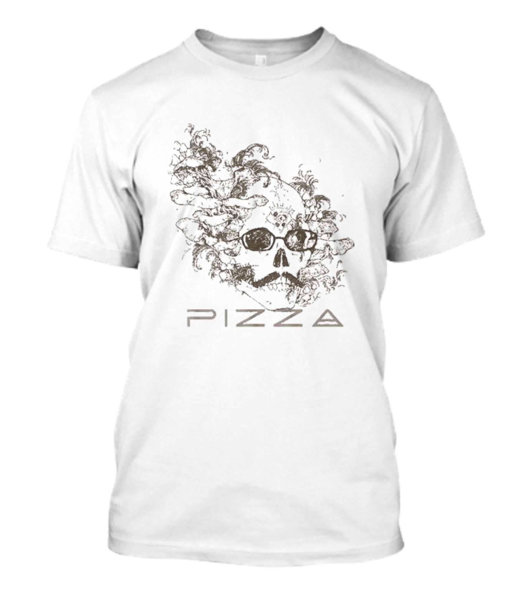 Pizzamas La Pizza Mort Skull T-Shirt
