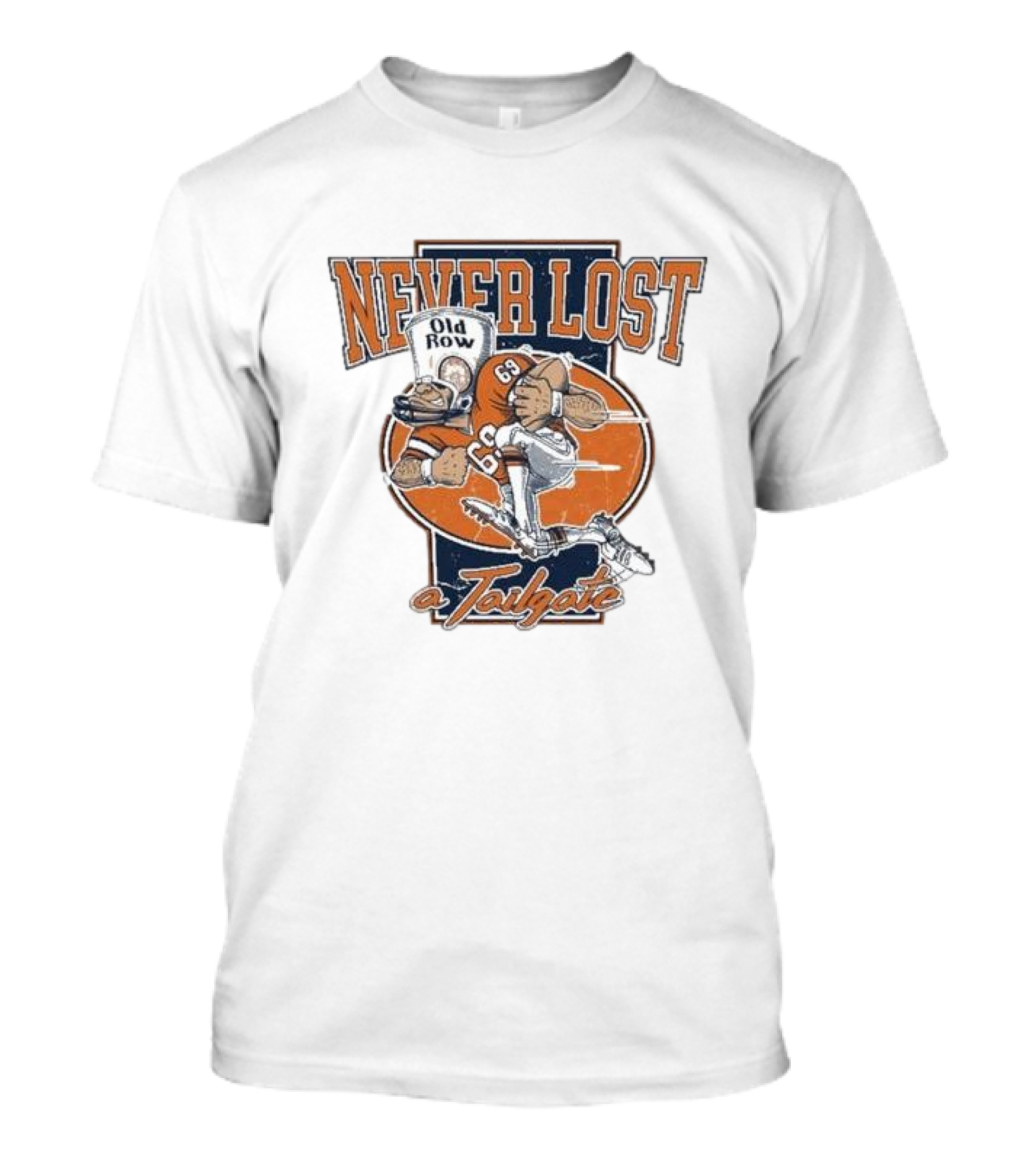 Never Lost Old Row Football Tailgate Big Orange 63 T-Shirt