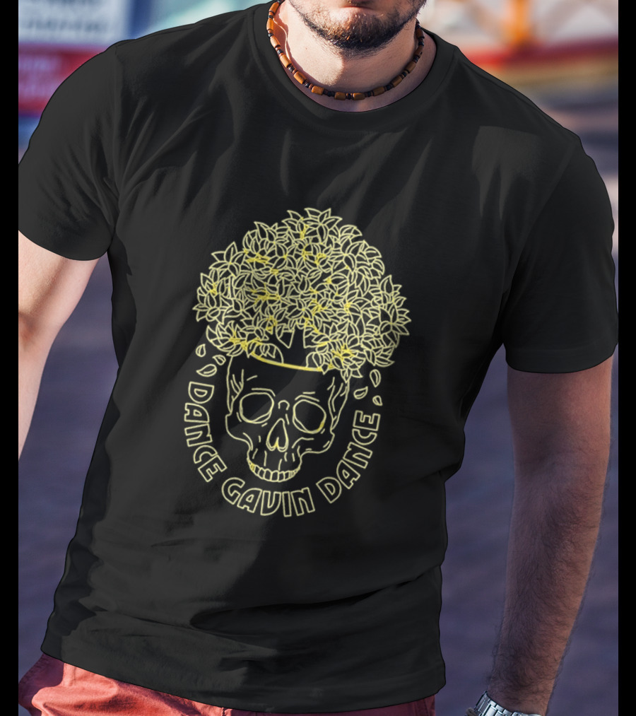 Dance Gavin Dance Skull Tree Neon Line T-Shirt