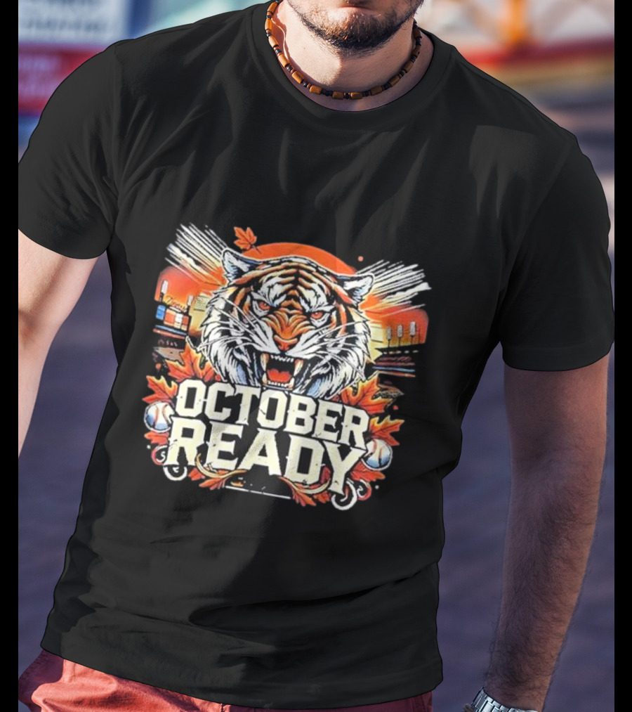 Detroit Tigers October Ready Baseball Season Matchup T-Shirt