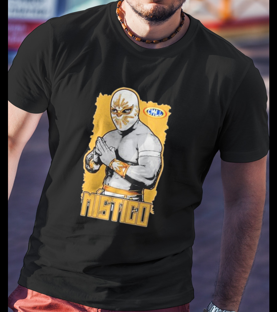 Místico CMLL Rey Plata Y Oro Luchador Masked Wrestler T-Shirt