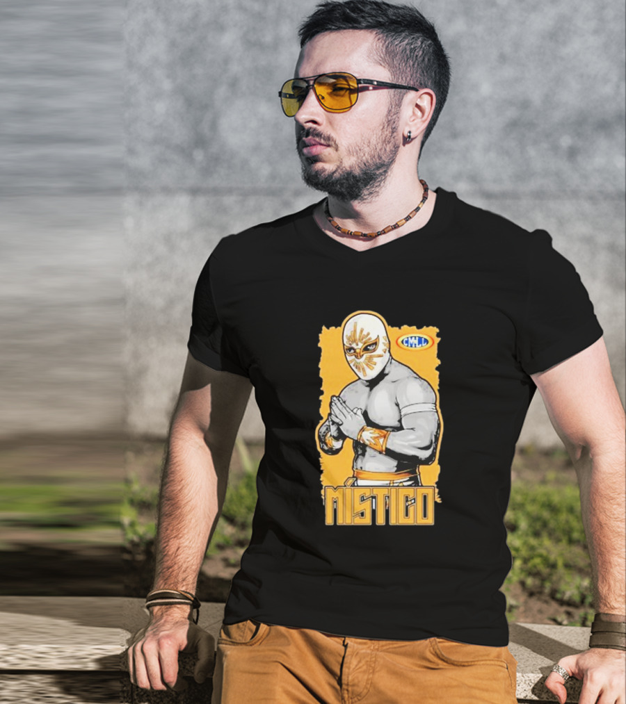 Místico CMLL Rey Plata Y Oro Luchador Masked Wrestler T-Shirt