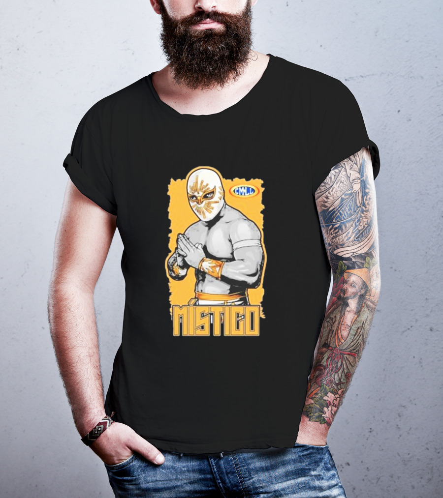 Místico CMLL Rey Plata Y Oro Luchador Masked Wrestler T-Shirt