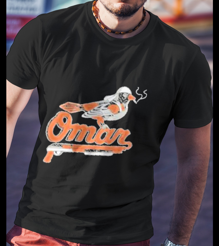 Omar Smoking Bird Perched On Shotgun Baltimore Oriole T-Shirt