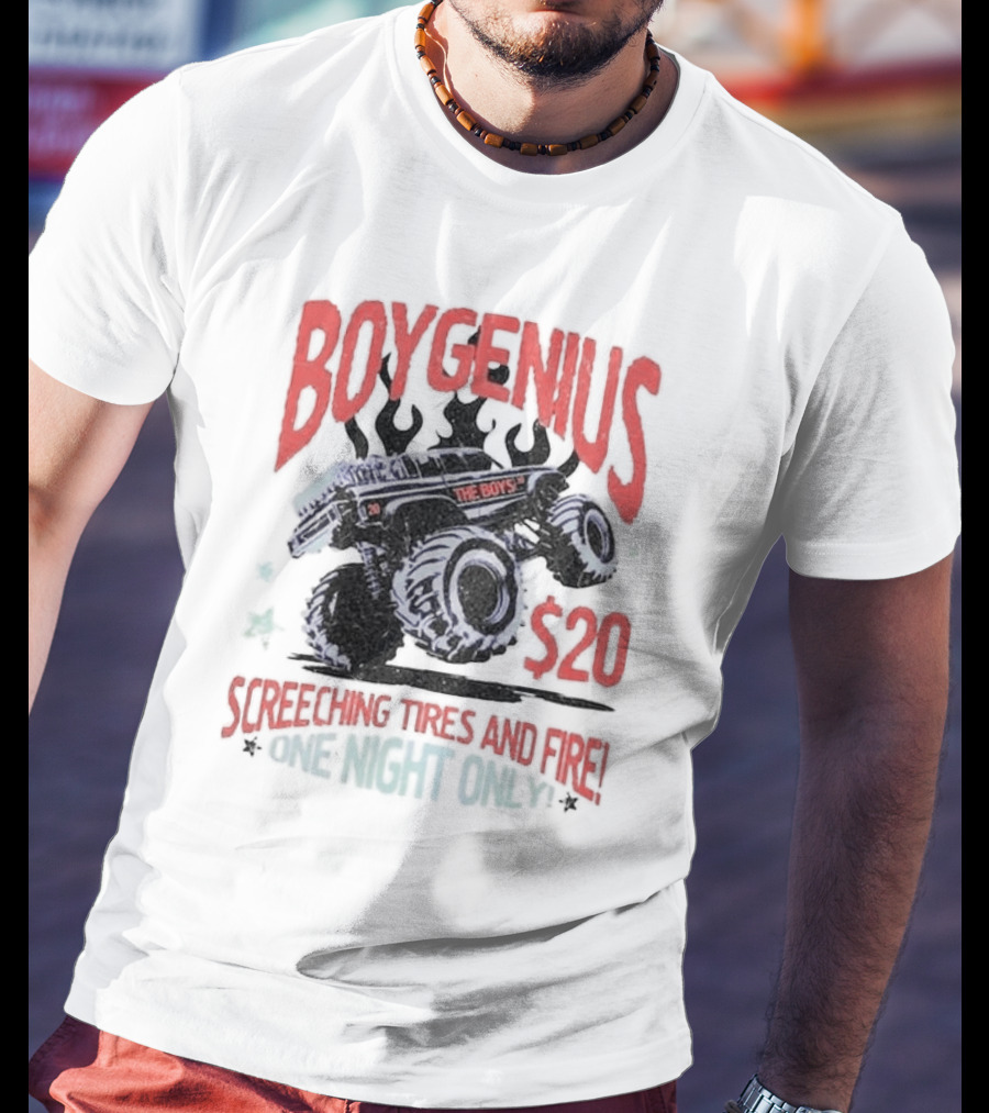 Boygenius $20 The Boys Screeching Tires And Fire One Night Only T-Shirt