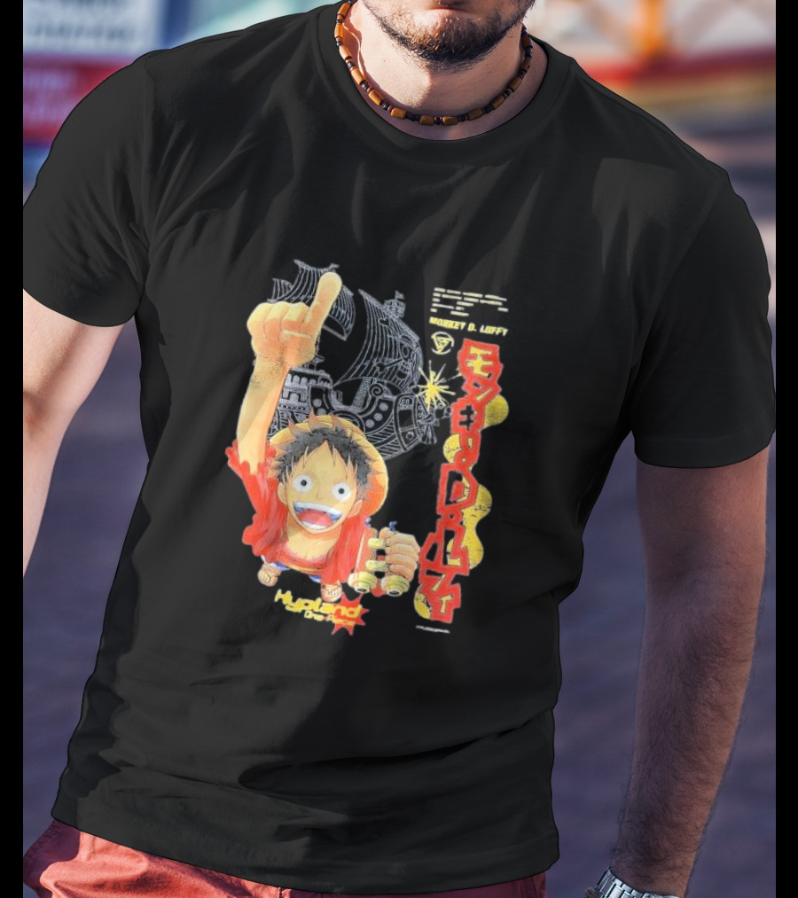 Monkey D. Luffy Adventures Defeating Famous Opponents Bounty Over 400000000 Hypland One Piece Ship T-Shirt