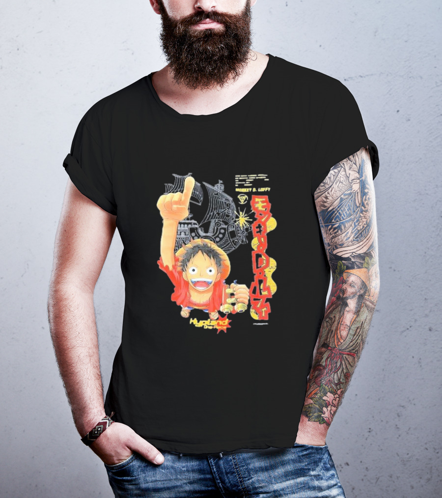 Monkey D. Luffy Adventures Defeating Famous Opponents Bounty Over 400000000 Hypland One Piece Ship T-Shirt