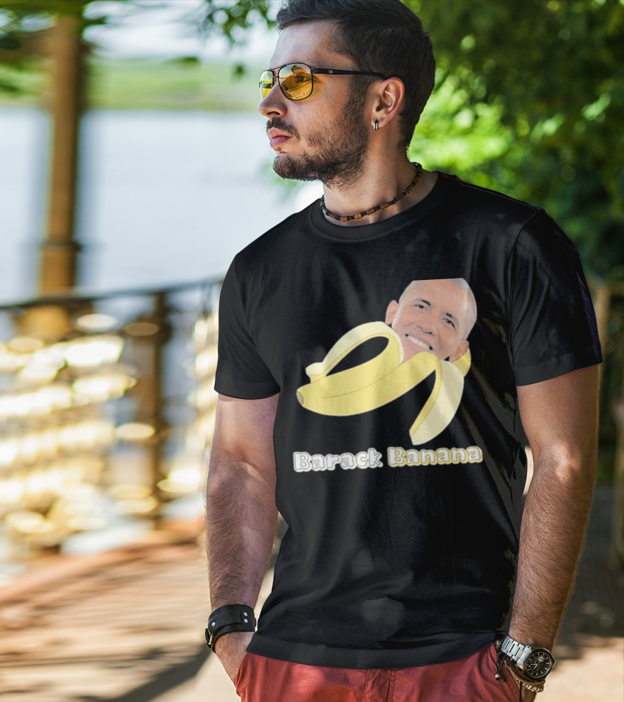 Barack Banana Funny Meme Face T-Shirt
