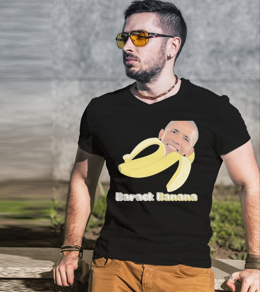 Barack Banana Funny Meme Face T-Shirt