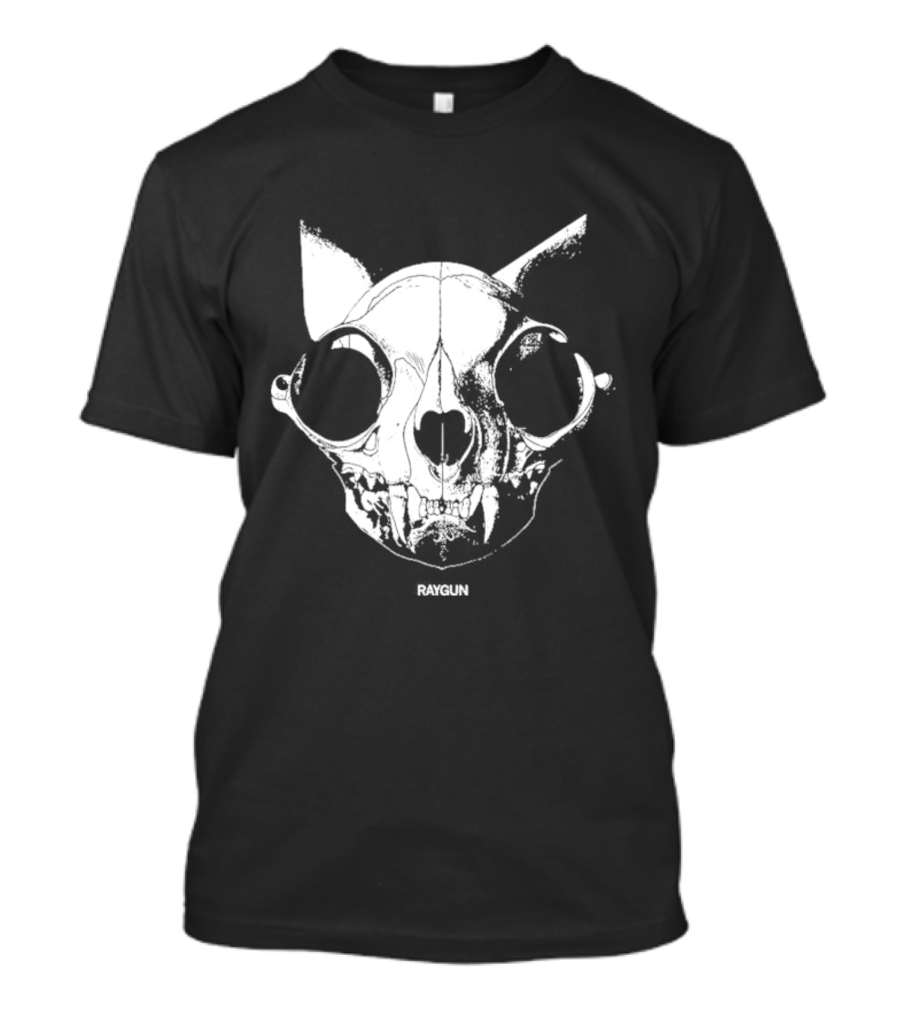 Cat Skull Raygun Heavyweight T-Shirt