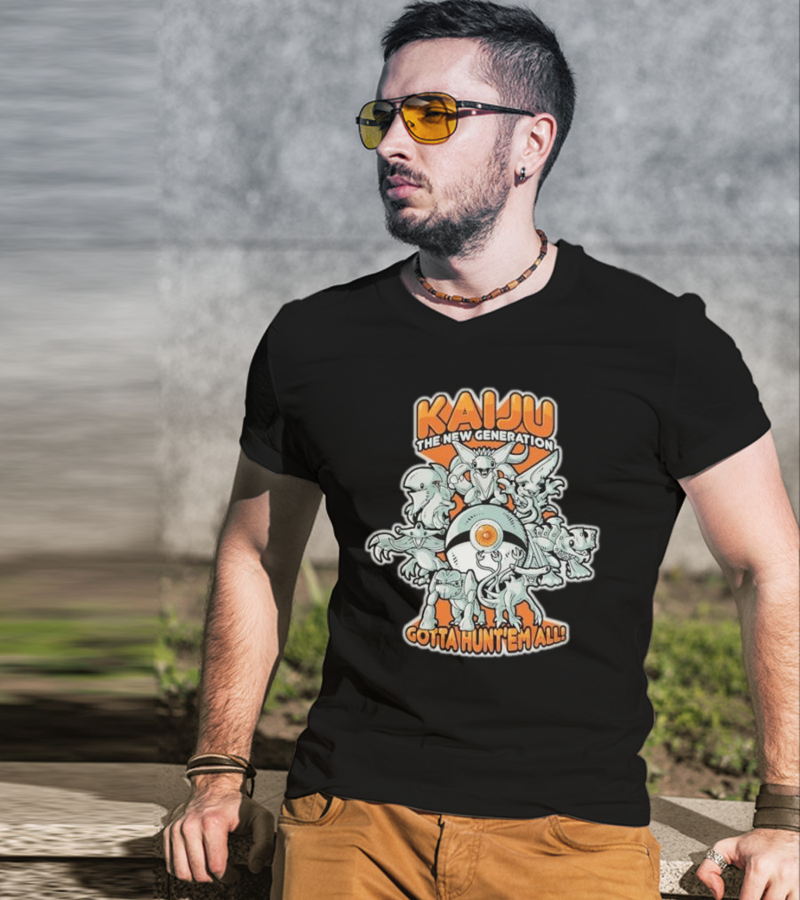 Kaiju The New Generation Gotta Hunt’em All Monsters T-Shirt