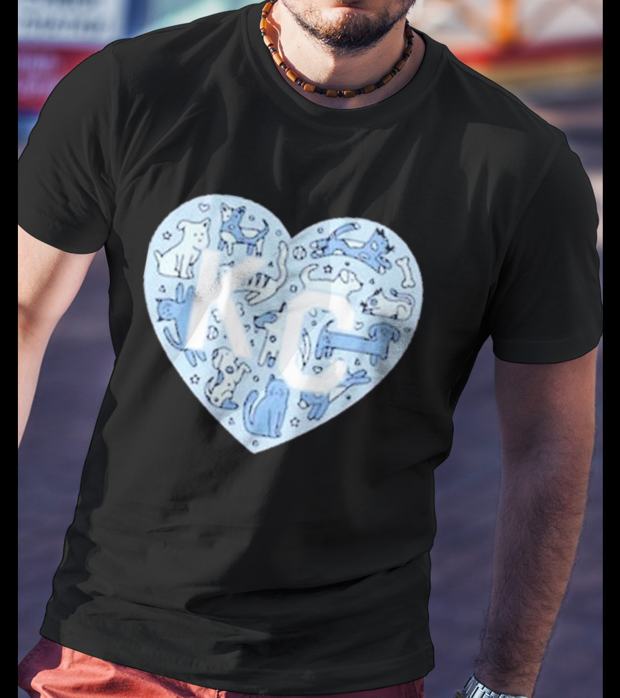 KC Pet Project Heart Cats Dogs Animal T-Shirt