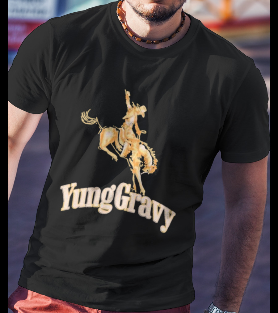 Yung Gravy Cowboy Riding Bull Iconic Western T-Shirt
