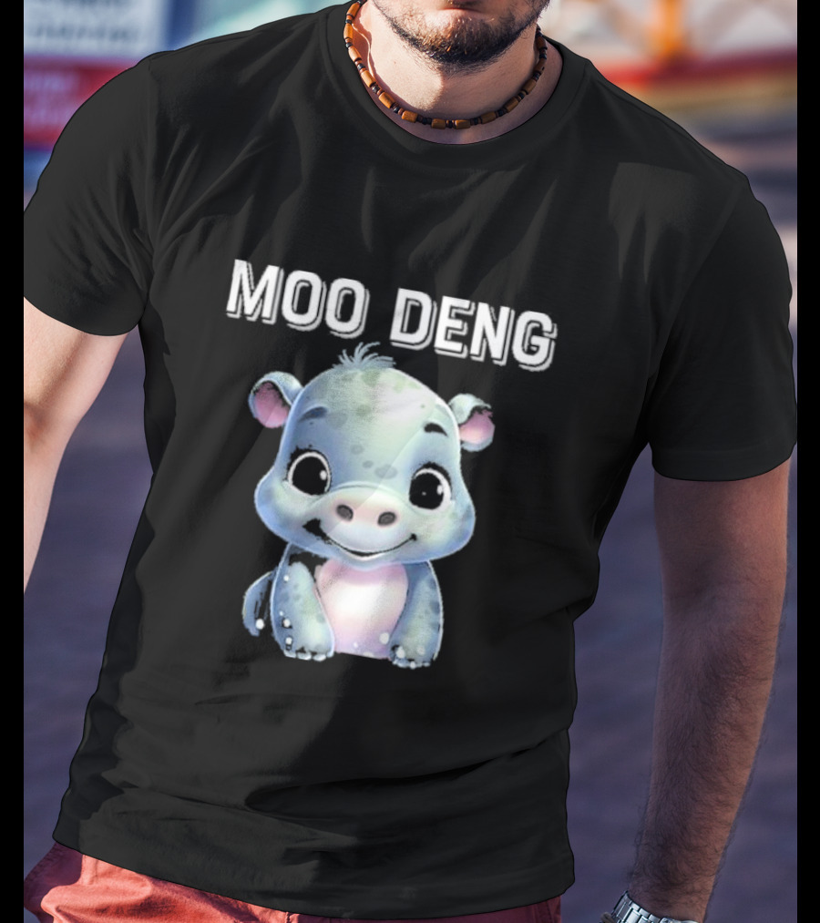 Moo Deng Cute Funny Hippopotamus T-Shirt
