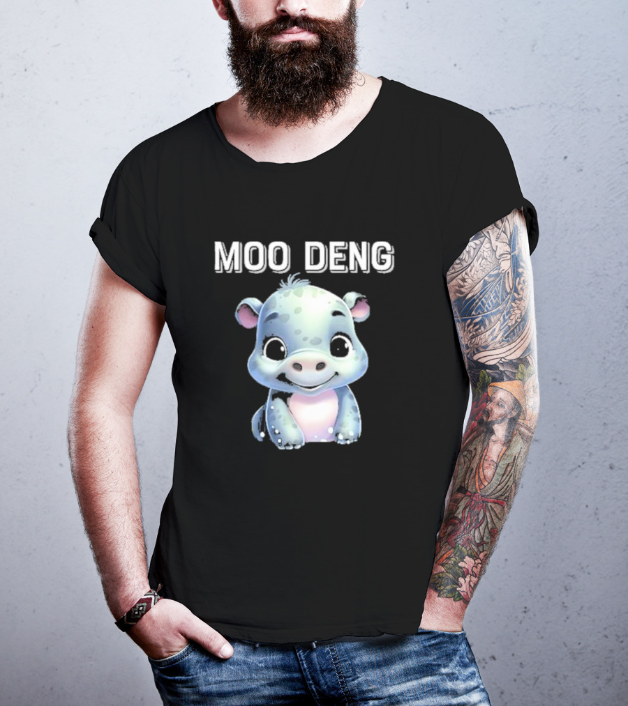 Moo Deng Cute Funny Hippopotamus T-Shirt