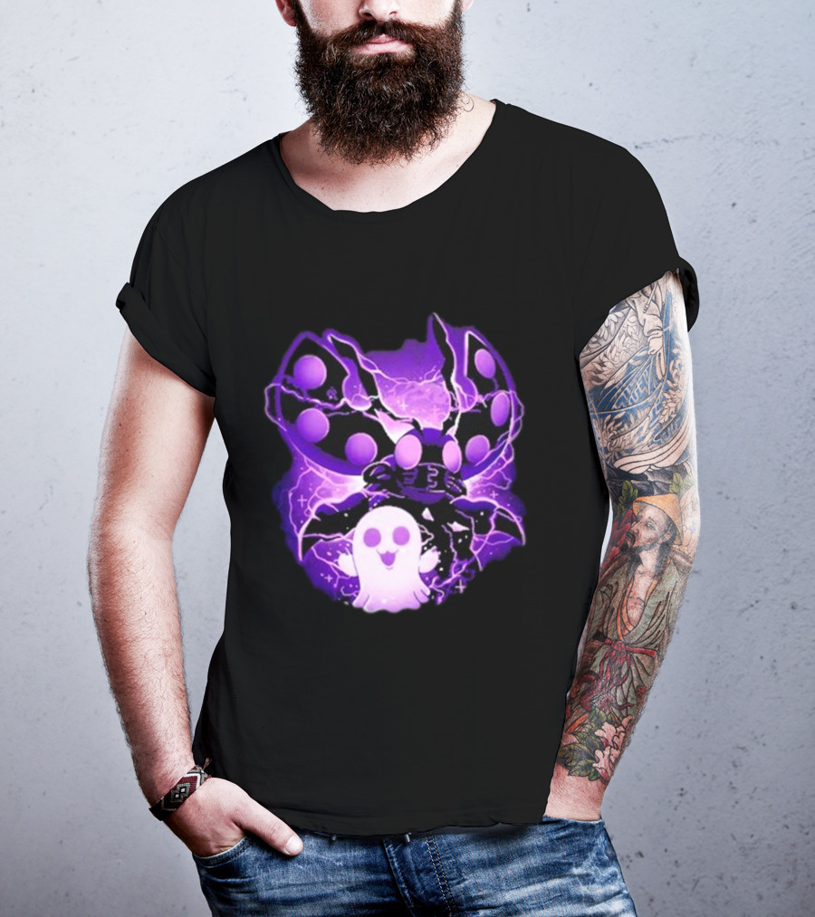 Digi Intelligence Vanilla Moth And Ghost Lightning Purple Aesthetic T-Shirt