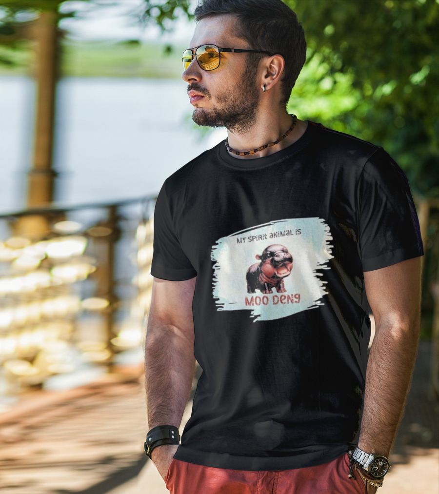 My Spirit Animal Is Moo Deng Hippopotamus T-Shirt
