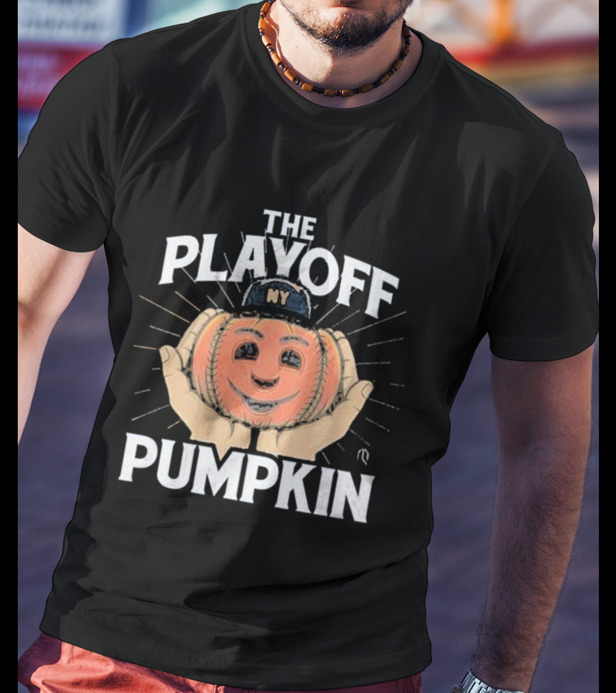 Pete Alonso New York Mets The Playoff Pumpkin NY Cap Baseball T-Shirt