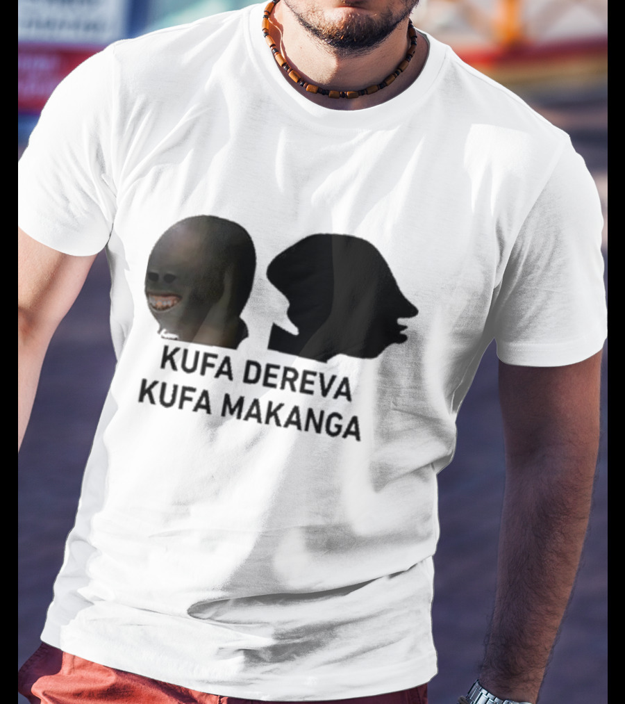 Kufa Dereva Kufa Makanga African Silhouette Humor T-Shirt