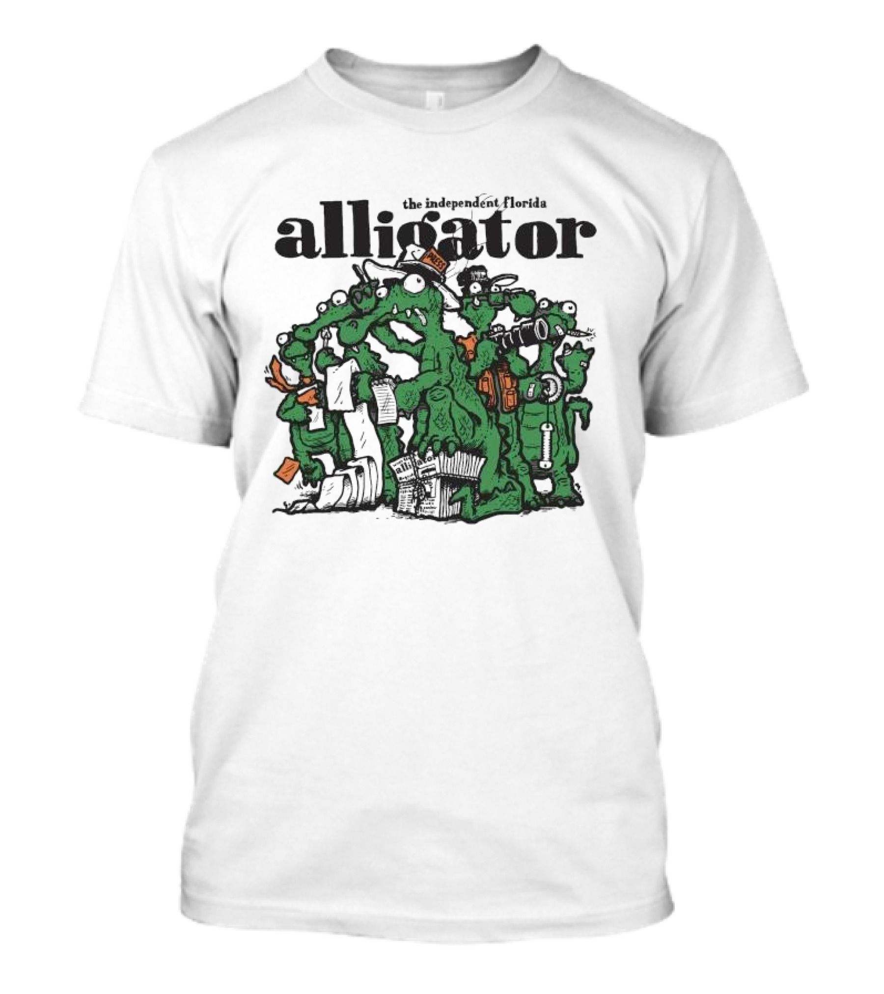 The Independent Florida Alligator Journalism Team Cartoon T-Shirt