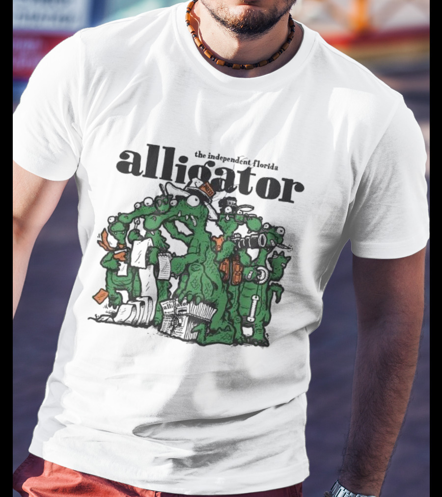 The Independent Florida Alligator Journalism Team Cartoon T-Shirt