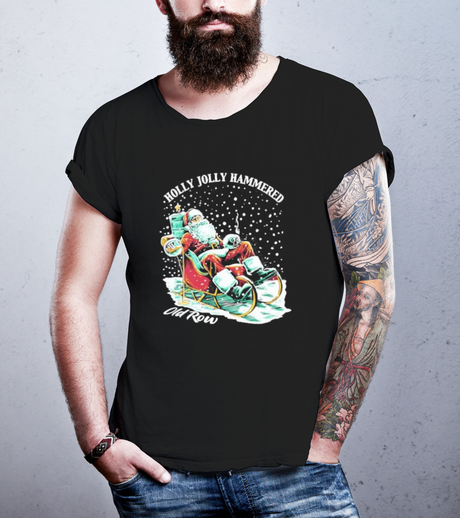 Holly Jolly Hammered Santa Old Row T-Shirt