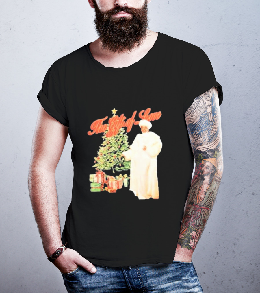The Gift Of Love Christmas Tree Retro Style Jennifer Hudson T-Shirt