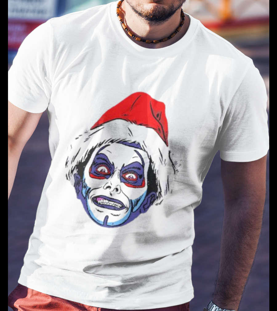 Danhausen Christmashausen Santa Face T-Shirt