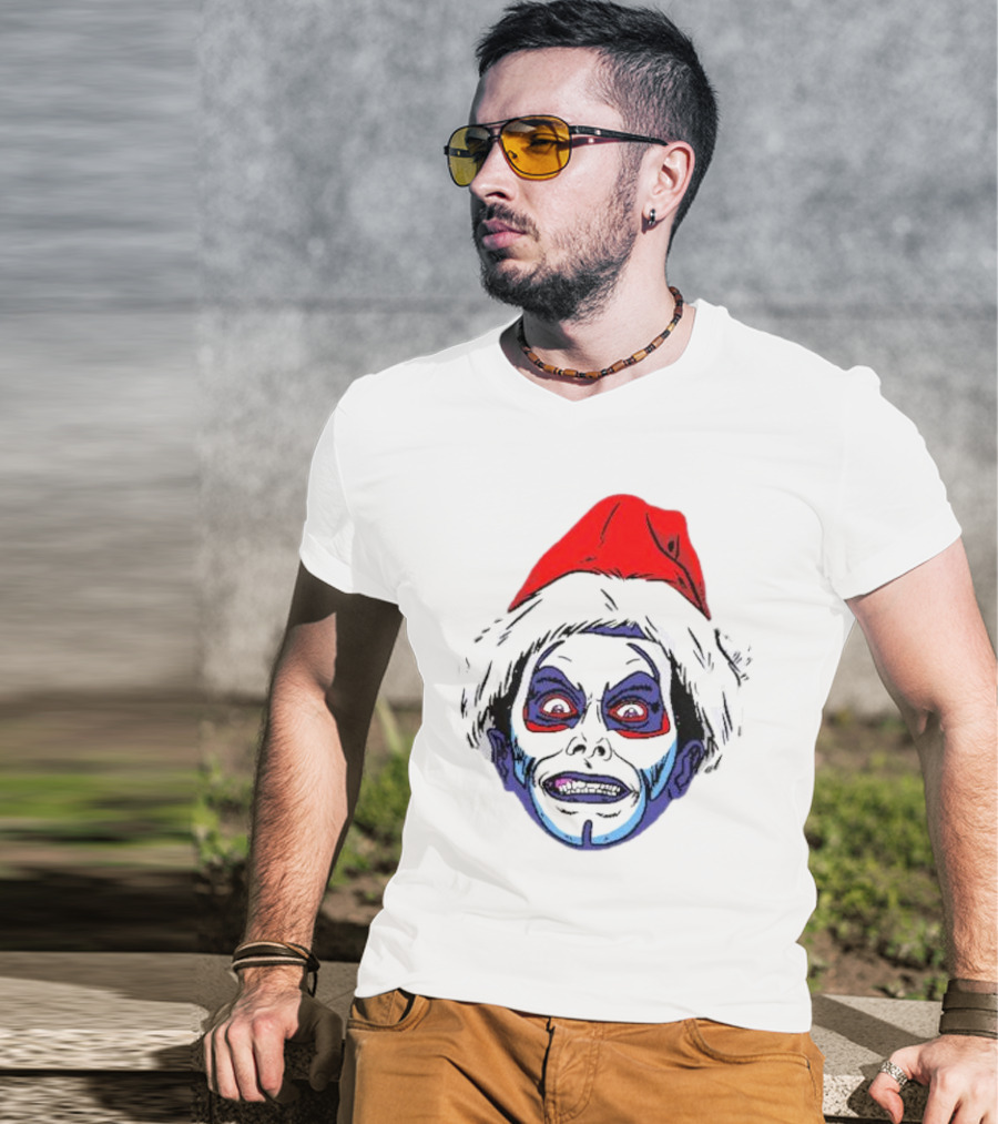 Danhausen Christmashausen Santa Face T-Shirt