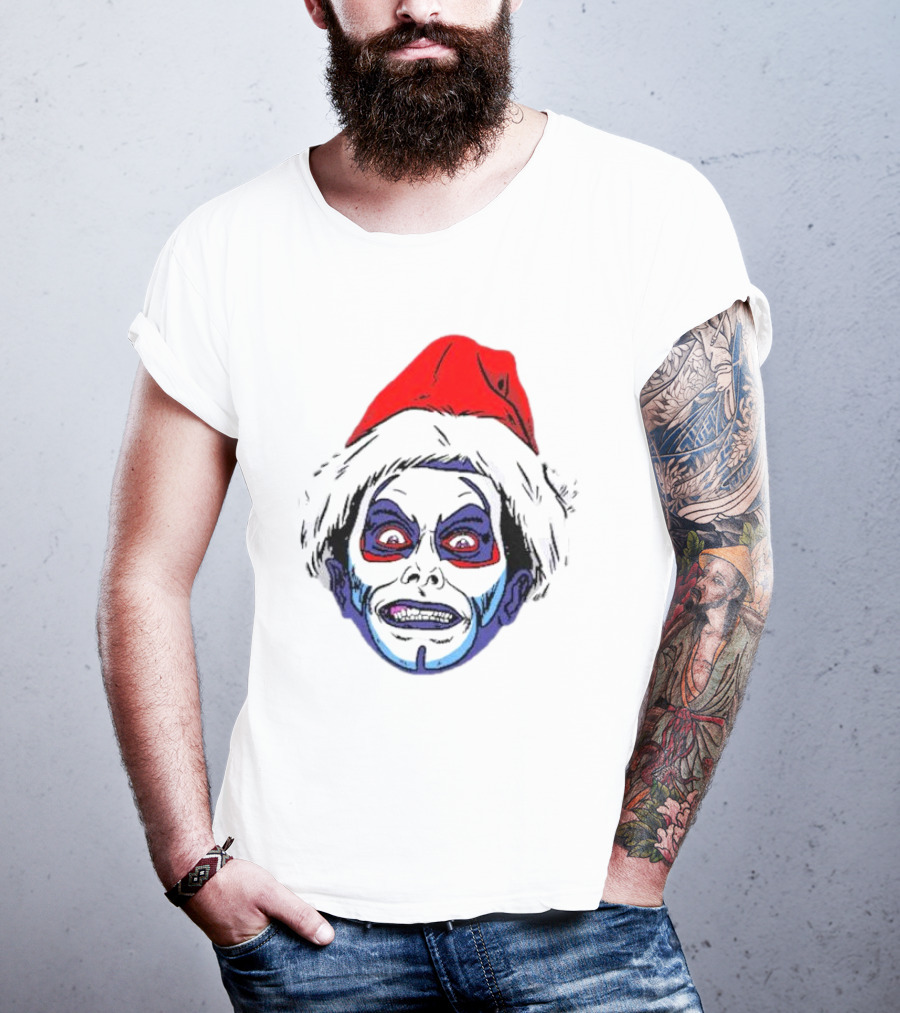 Danhausen Christmashausen Santa Face T-Shirt