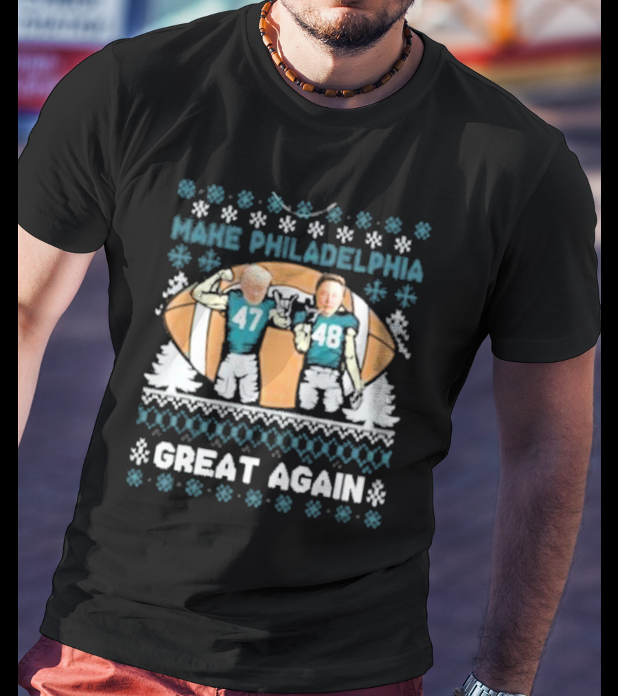 Make Philadelphia Great Again Football Snowflakes T-Shirt