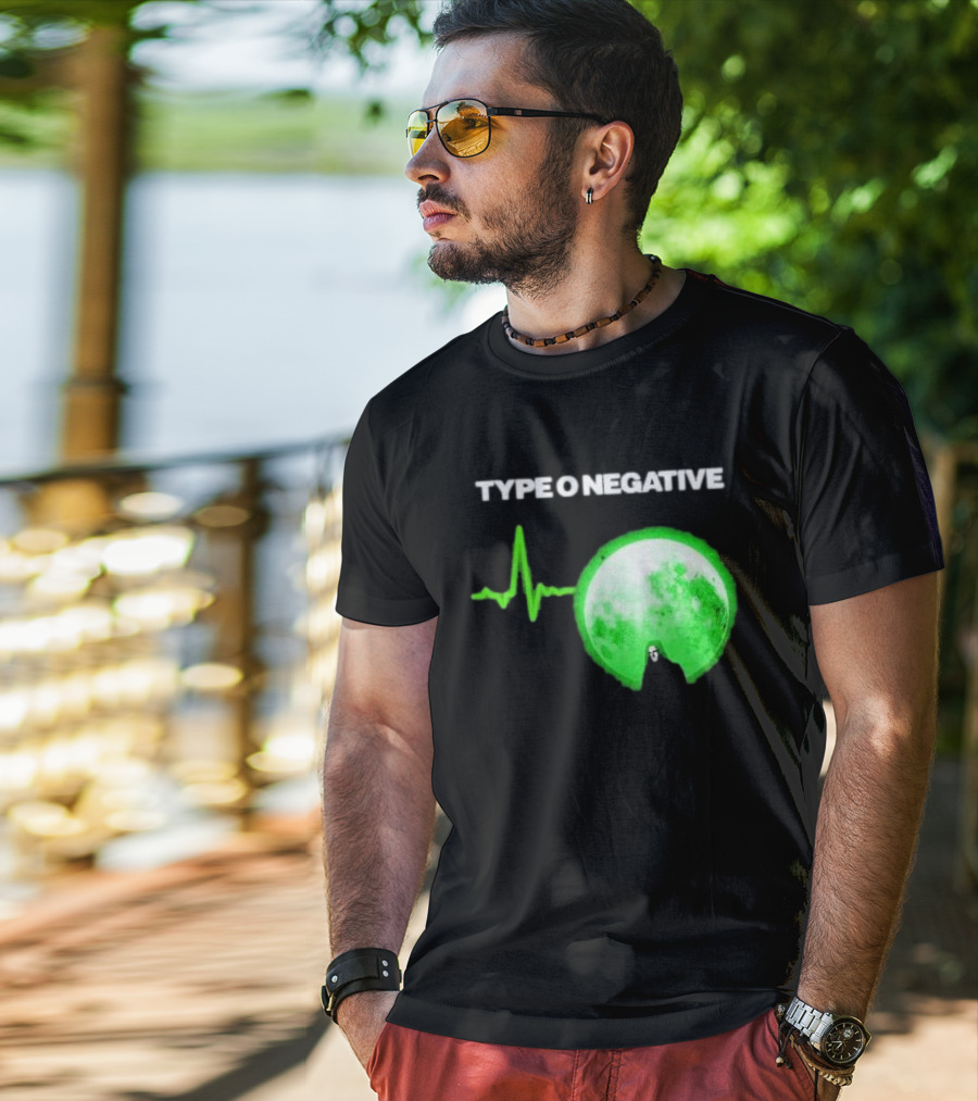 TYPE O NEGATIVE Green Moon Heartbeat T-Shirt