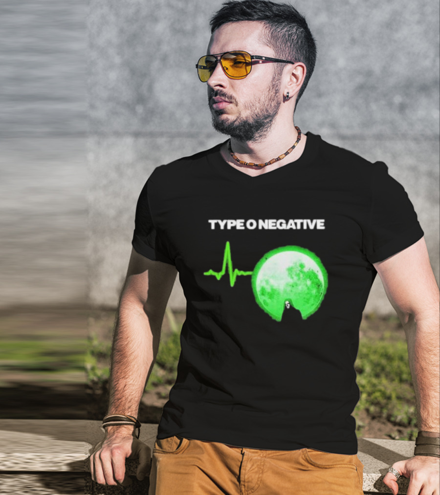 TYPE O NEGATIVE Green Moon Heartbeat T-Shirt