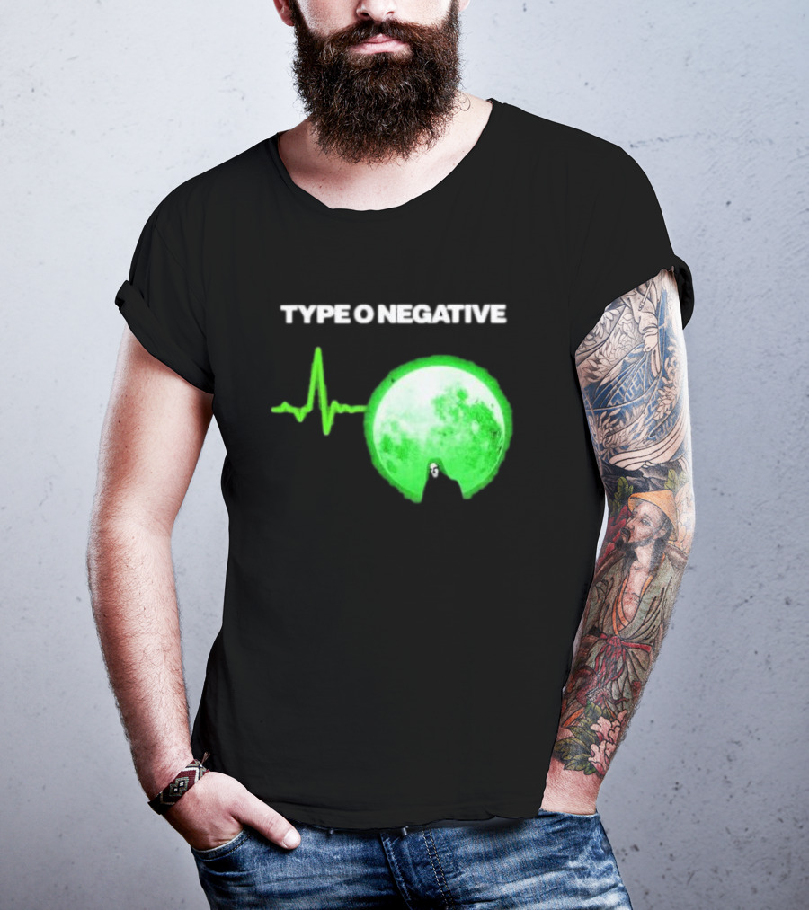 TYPE O NEGATIVE Green Moon Heartbeat T-Shirt