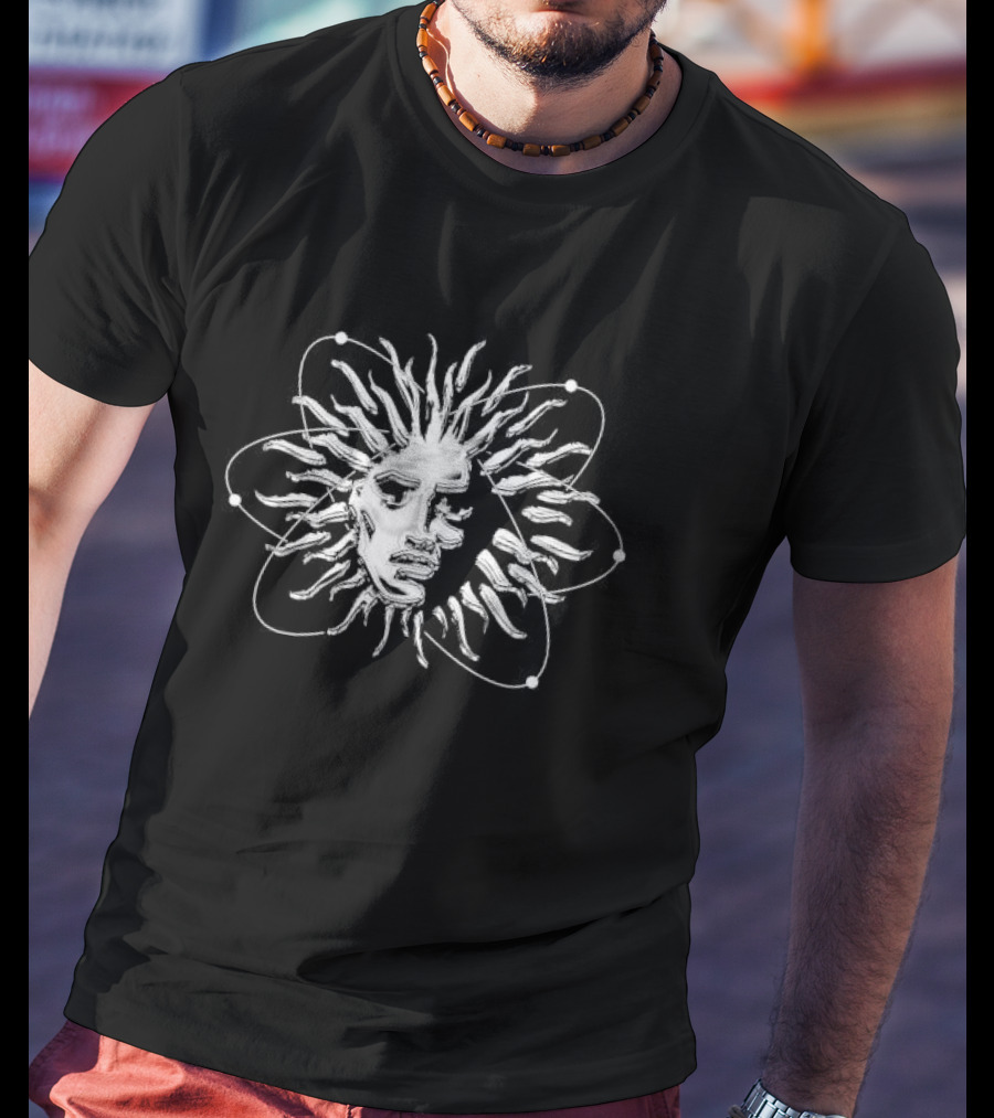 V Atom Sun Face T-Shirt