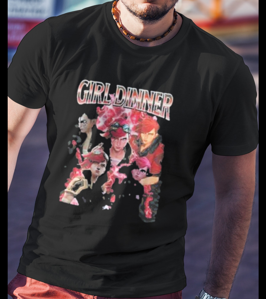Girl Dinner Vi Arcane Characters T-Shirt